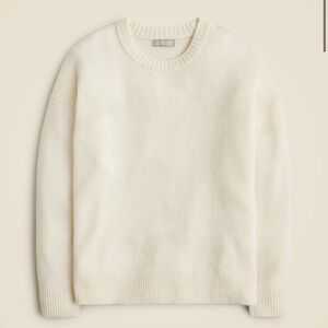J.Crew Cream Relaxed crewneck sweater